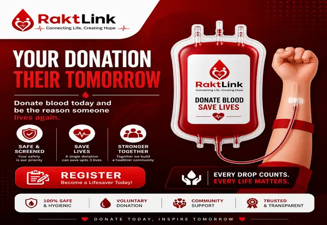 RaktLink donation awareness artwork